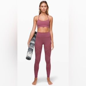 Lululemon Wunder Under High-Rise Tight* Flocked 28" Plumful Luxtreme Size 6